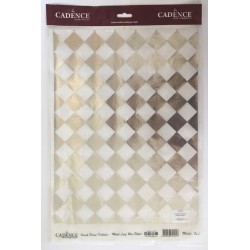 ***cadence metaliczny papier ryżowy 30*41cm kwadra