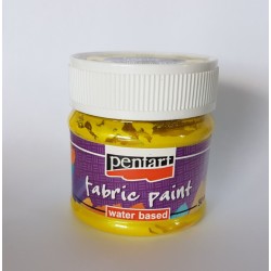 *** pentart farba do tkanin 50 ml żólty
