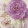 ***serwetka 33x33 K39 róża, motyl