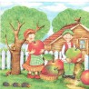 ***serwetka 33x33 DZ16 dzieci w ogrodzie