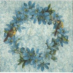 ***serwetka 33x33 K77 wieniec kwiatowy