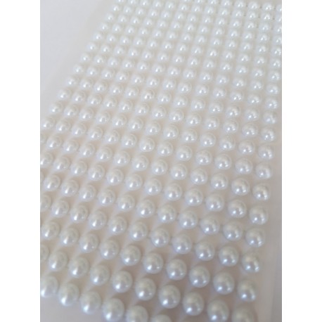 perełki samoprz.6 mm perłowy
