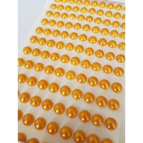 perełki samoprz. 8 mm ciepły żółty