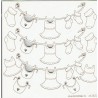 ***wykrojnik tekturowy Girlanda baby Girl 2623