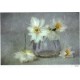 ***papier ryżowy 20*28 cm 1631 białe kwiaty w wazo