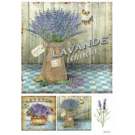 ***papier cienki A-4 3501 lawenda w konewce