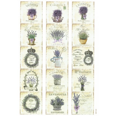 ***papier cienki A-4 1145 lawenda ramki
