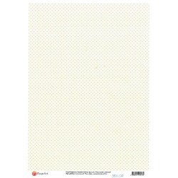 ***papier cienki A-4 993 CA tło krem,mini kropki