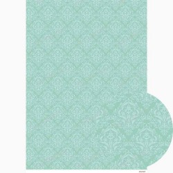 ***papier cienki A-3 3236 tło koronka mięta
