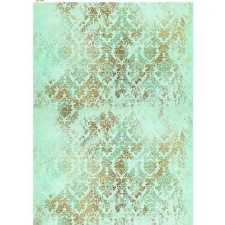 ***papier cienki A-3 3272 tło mieta