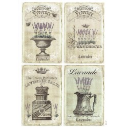 ***papier cienki A-4 4157 lawenda- 4 ramki