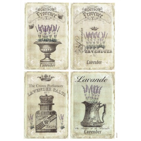 ***papier cienki A-4 4157 lawenda- 4 ramki