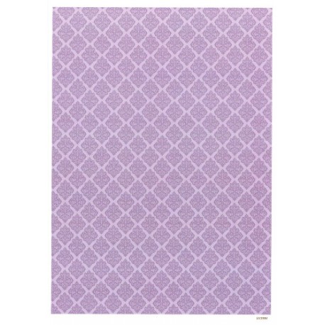 ***papier cienki A-4 3098, fioletowe koronkowe mar