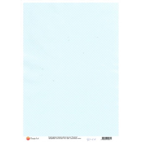 ***papier cienki A-4 981-CA tło niebieskie kropki