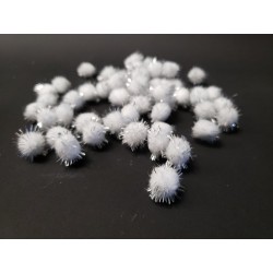 pompony 1,3cm mix aliga brokatowe op.50 