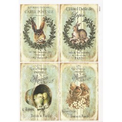 ***papier cienki A-4 3847 wielkanoc ramki midi