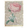 ***papier cienki A-5 1686 róża vintage