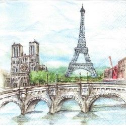 ***serwetka 33*33 I112 Paryż,most