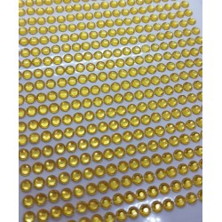 kryształki samoprzyl.4 mm żółty/ 540 szt