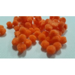 pompony 1cm pomarańczowy /120szt