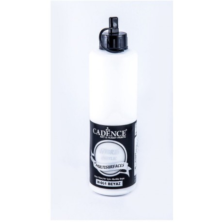 ***cadence farba hybrydowa mat  H-001 biała 500 ml