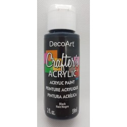 ***farba akrylowa decoart 59ml czarny DCA47