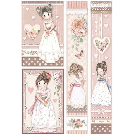 ***papier ryżowy A4 DFSA4452 little girl
