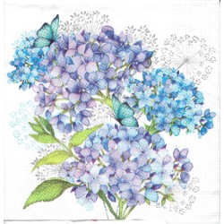 ***serwetka 33x33 K167 bluszcz konwali z sercem