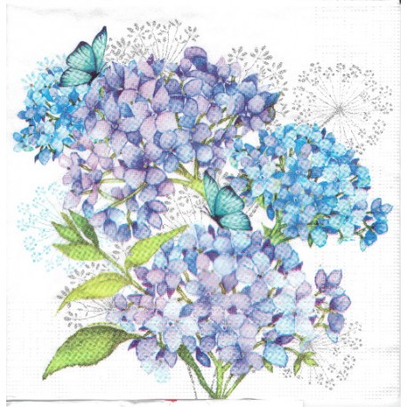 ***serwetka 33x33 K167 bluszcz konwali z sercem