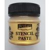 *** pentart pasta do szablonów 50ml złota